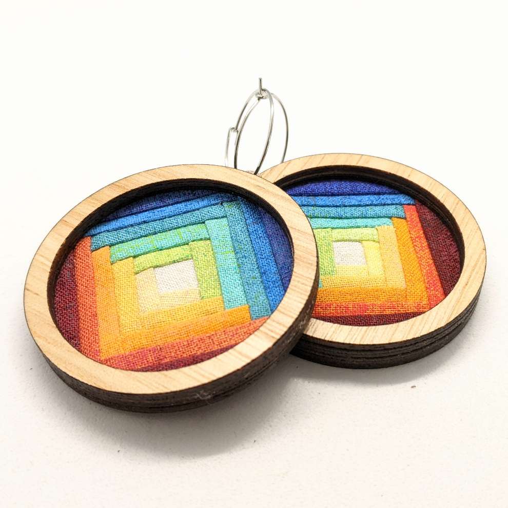 Circle Patchwork Earrings Kit Eucalypt