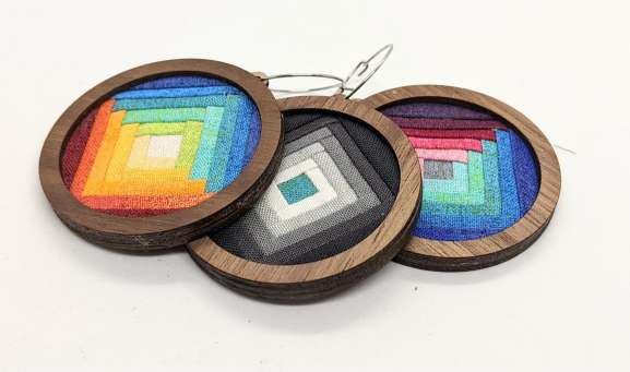 Circle Patchwork Earrings Kit Alternate Colorway