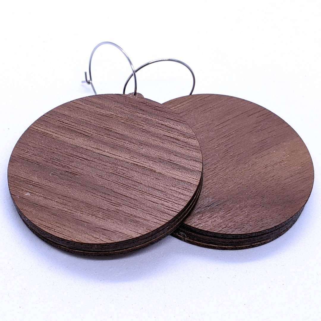 Circle Patchwork Earrings Kit Reverse View