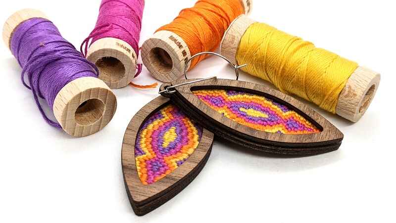 Alternative colourway for Convergence bargello needlework kit