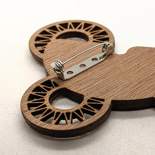 Patchwork Moon Brooch Kit reverse side