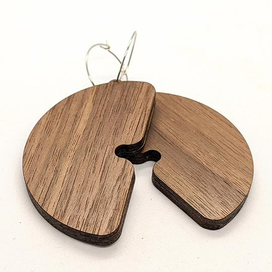 Patchwork Moon Earrings Kit reverse view