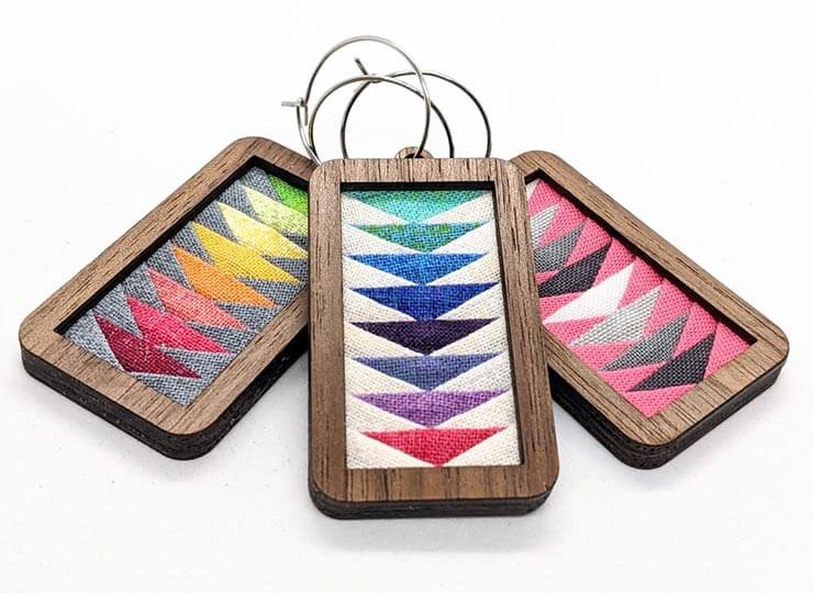 Patchwork Rectangle Earrings Kit Alternate Coloway
