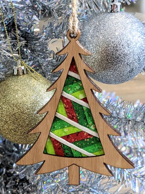 Christmas Tree Patchwork Ornament Kit Eucalypt