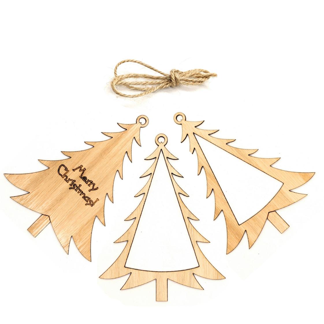 Christmas tree patchwork ornament kit contents- eucalypt